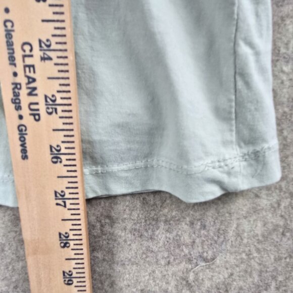 Woman Within 1X Short Sleeve Top Light Green 100% Cotton - Picture 6 of 7